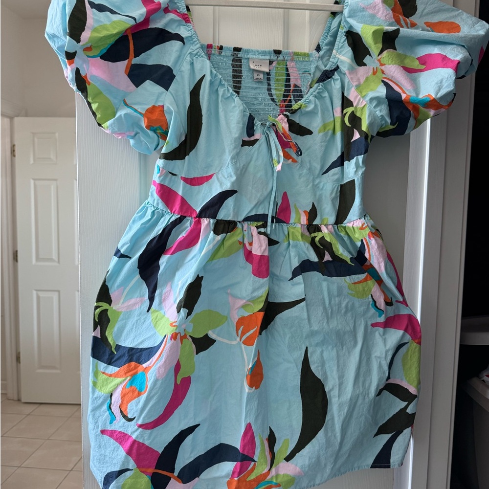 a new day Multicolor Abstract Dress